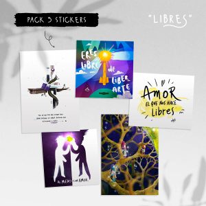 Pack 5 Stickers #9 "Libres"